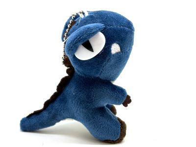 Image of T-Rex plush keychain blue