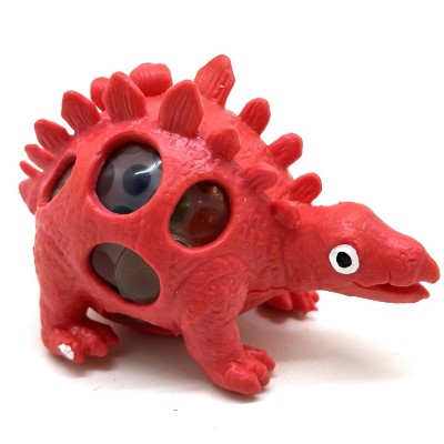 Image of Squish stegosaurus ball with glitter balls