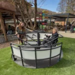 Image of the wheelchair carousel at the wheelchair playground in Bad Gleichenberg
