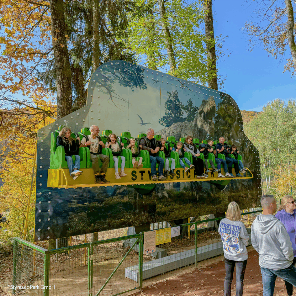 Bild vom fliegenden Teppich im Styrassic Park
